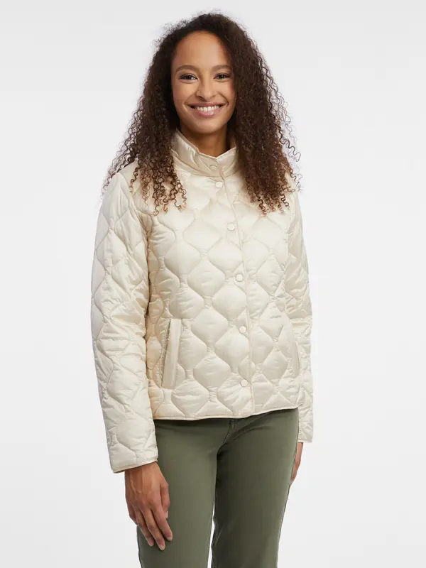 Orsay Orsay Cream Women's Quilted Light Jacket - Women's