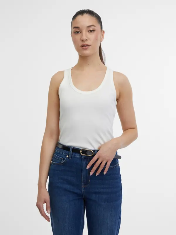 Orsay Orsay Cream Women's Tank Top - Women's