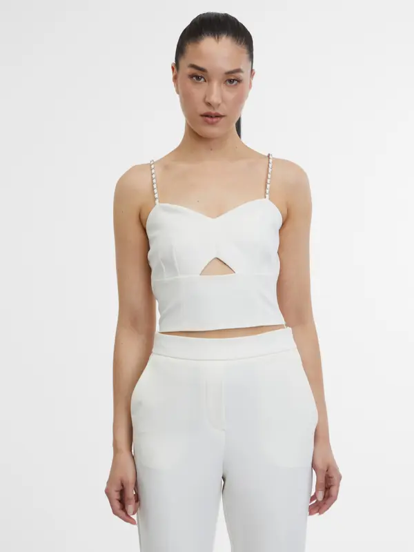 Orsay Orsay Cream Women's Top - Women's