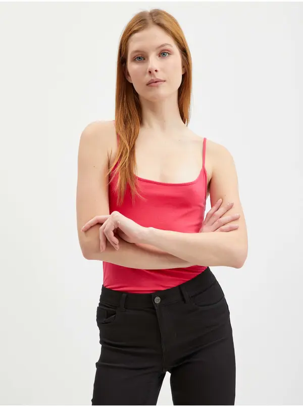 Orsay Orsay Dark Pink Women's Basic Tank Top - Women's