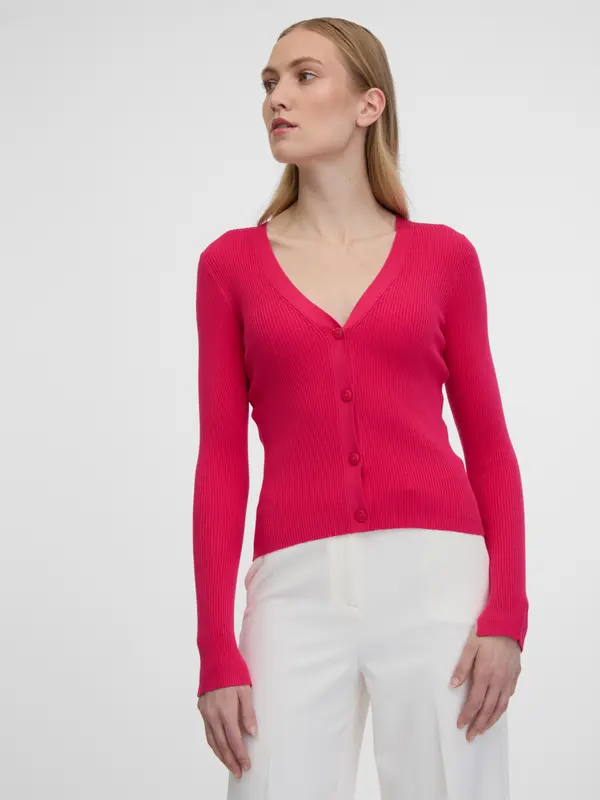 Orsay Orsay Dark Pink Women's Cardigan - Women's
