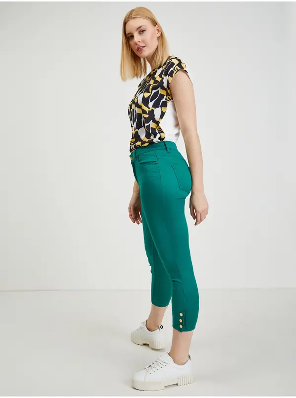Orsay Orsay Green Womens Shortened Pants - Women