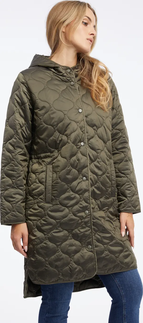 Orsay Orsay Khaki Women's Light Quilted Coat - Women's