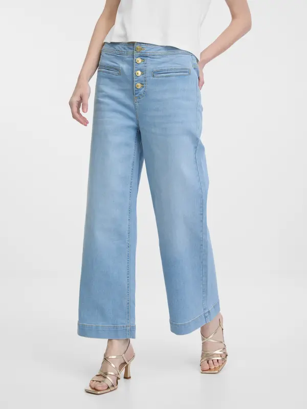 Orsay Orsay Light Blue Women's Wide Jeans - Women's