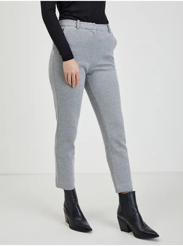 Orsay Orsay Light gray ladies trousers - Ladies