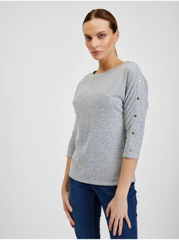 Orsay Orsay Light Grey Women's T-Shirt - Women's