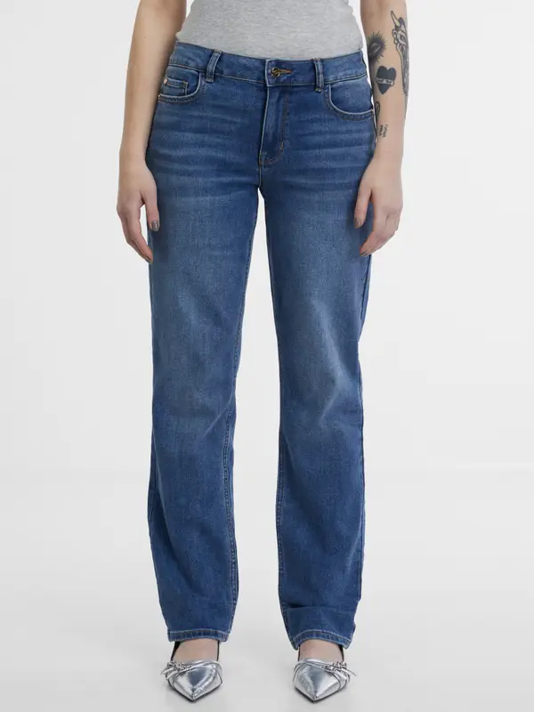 Orsay Orsay Navy Blue Women's Straight Jeans - Ladies