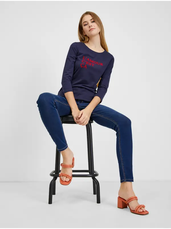 Orsay Orsay Navy Blue Women's T-Shirt - Women's
