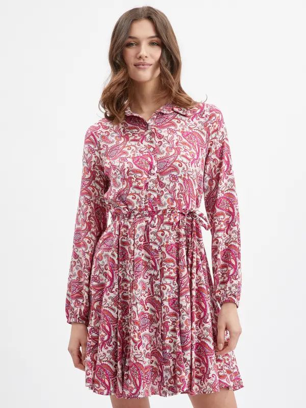 Orsay Orsay Pink Patterned Dress - Ladies