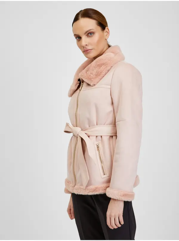 Orsay Orsay Pink Women's Suede Jacket - Women's