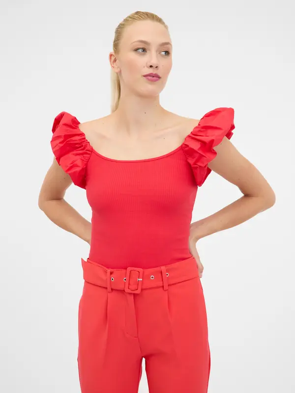 Orsay Orsay Red Women's Short Sleeve T-Shirt - Women's
