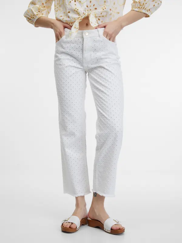 Orsay Orsay White Women's Trousers - Women's
