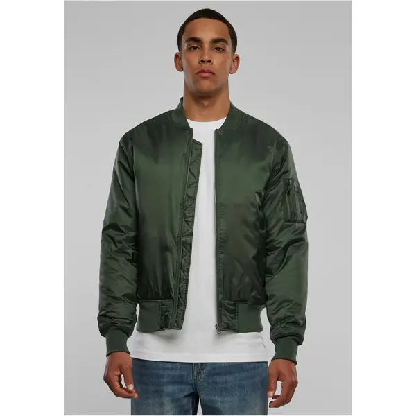 Urban Classics Osnovna bombarderska jakna maslina