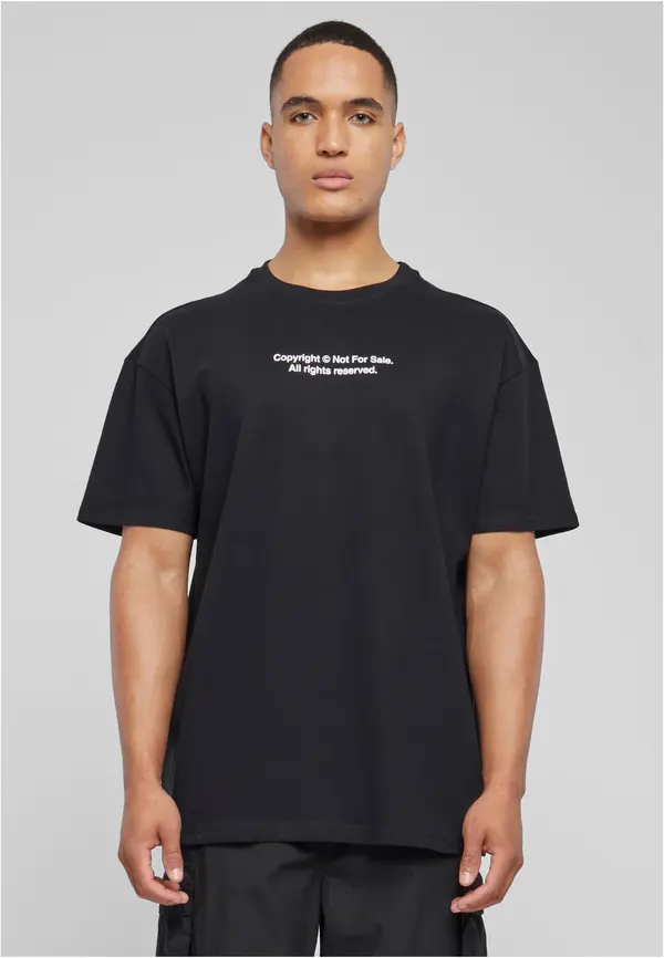 Mister Tee Oversize fingerprint t-shirt black
