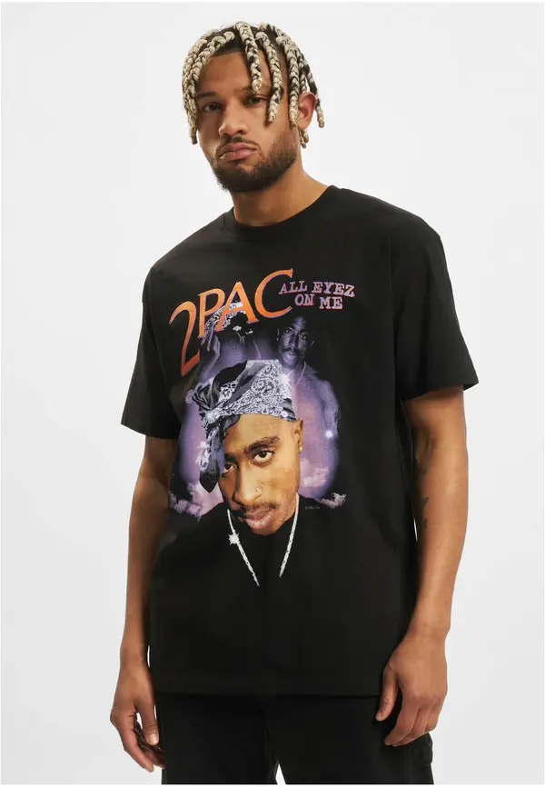 Mister Tee Oversize T-shirt Tupac All Eyez On Me Anniversary Black