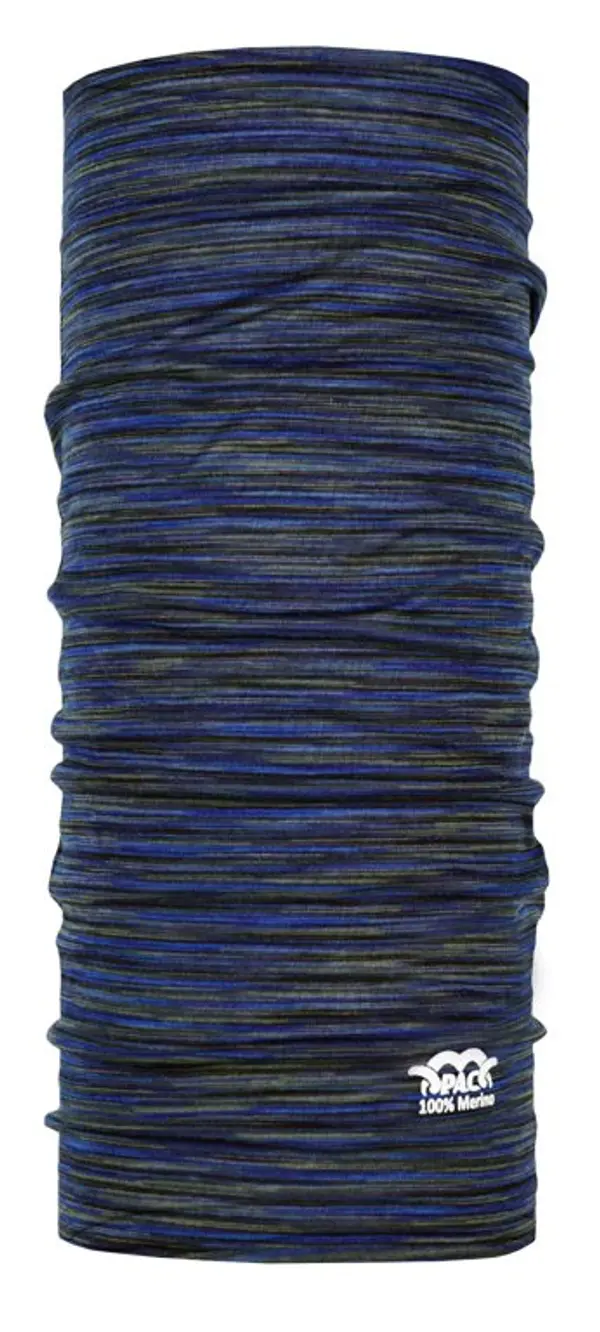 PAC PAC MERINO WOOL MULTI Multi Deep Ocean Neck Warmer