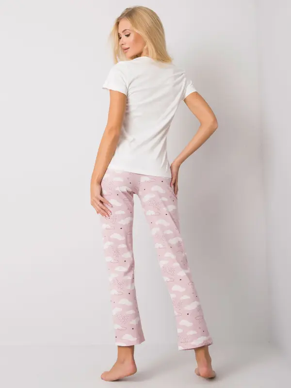 Factory Price Pajamas-BR-PI-3256-white-pink