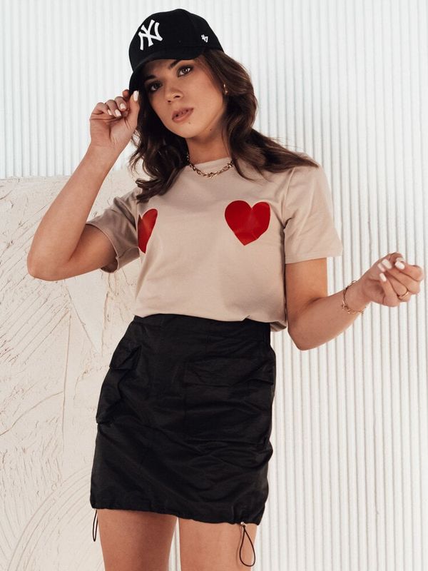 DStreet PALIS women's T-shirt beige Dstreet