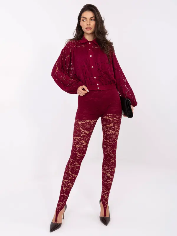Italy Moda Pants-MI-SP-K87.55-burgundy