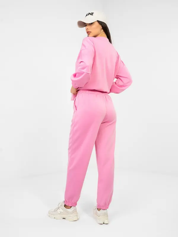 Italy Moda Pastelno ružičasti set s jogger hlačama