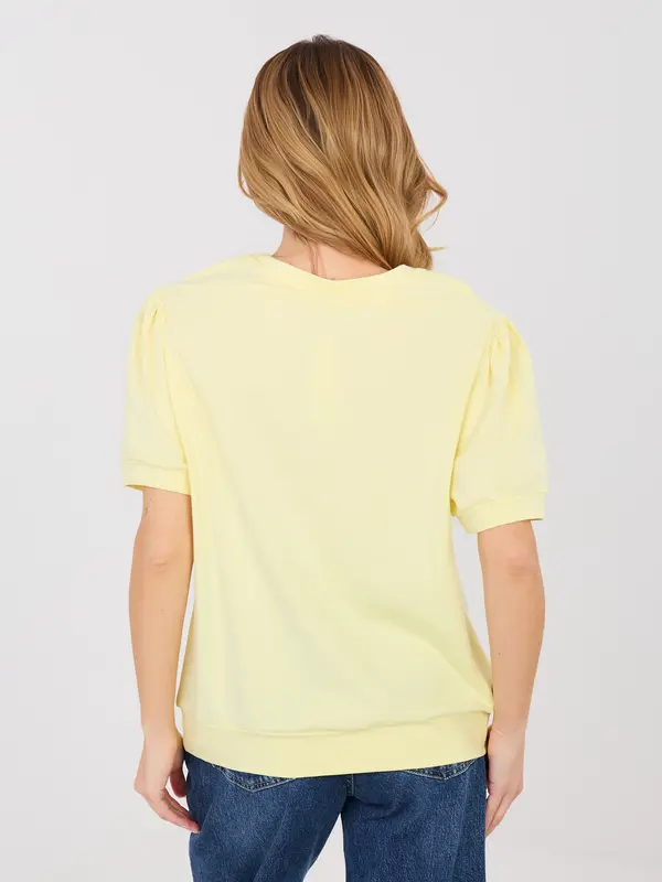 RUE PARIS Pastelno žuta ženska bluza