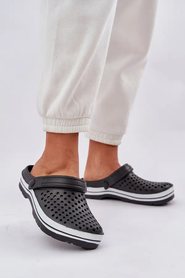 EVENTO PE1 Lightweight Foam Ladies Slippers Black Ardanica