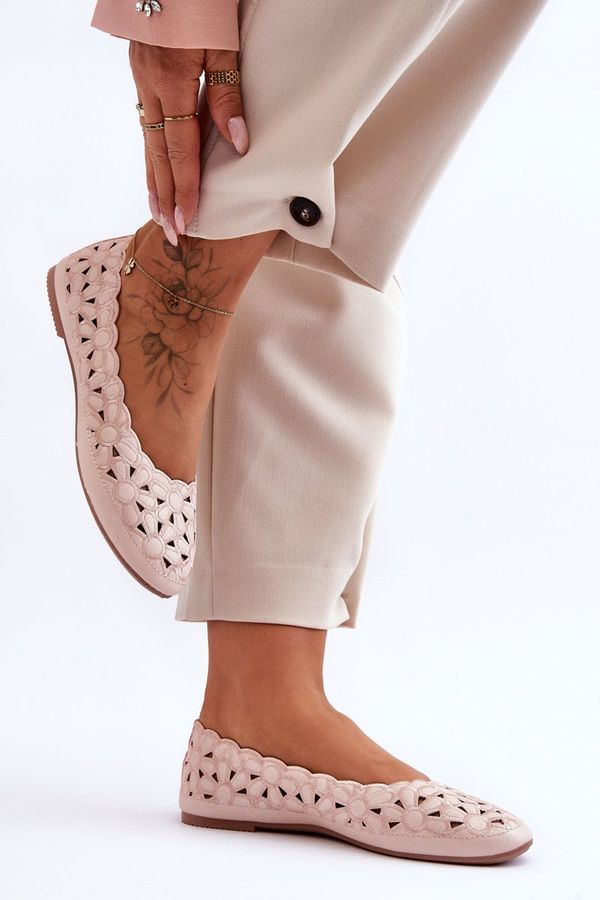 PE1 PE1 Women's Awning Shiny Ballet Flats Rose Visionary