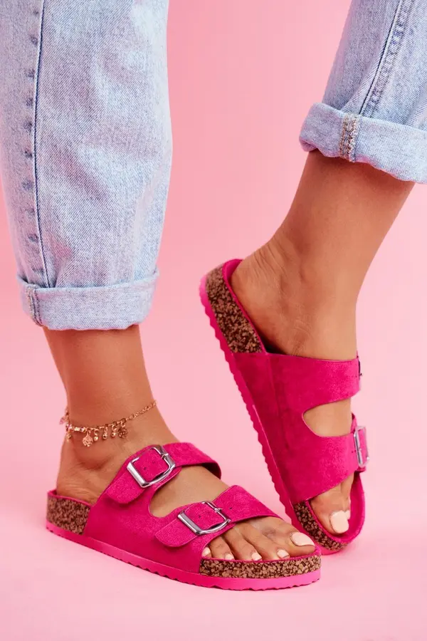 EVENTO PE1 Women's Slides On Corck Fuchsia Si Senor