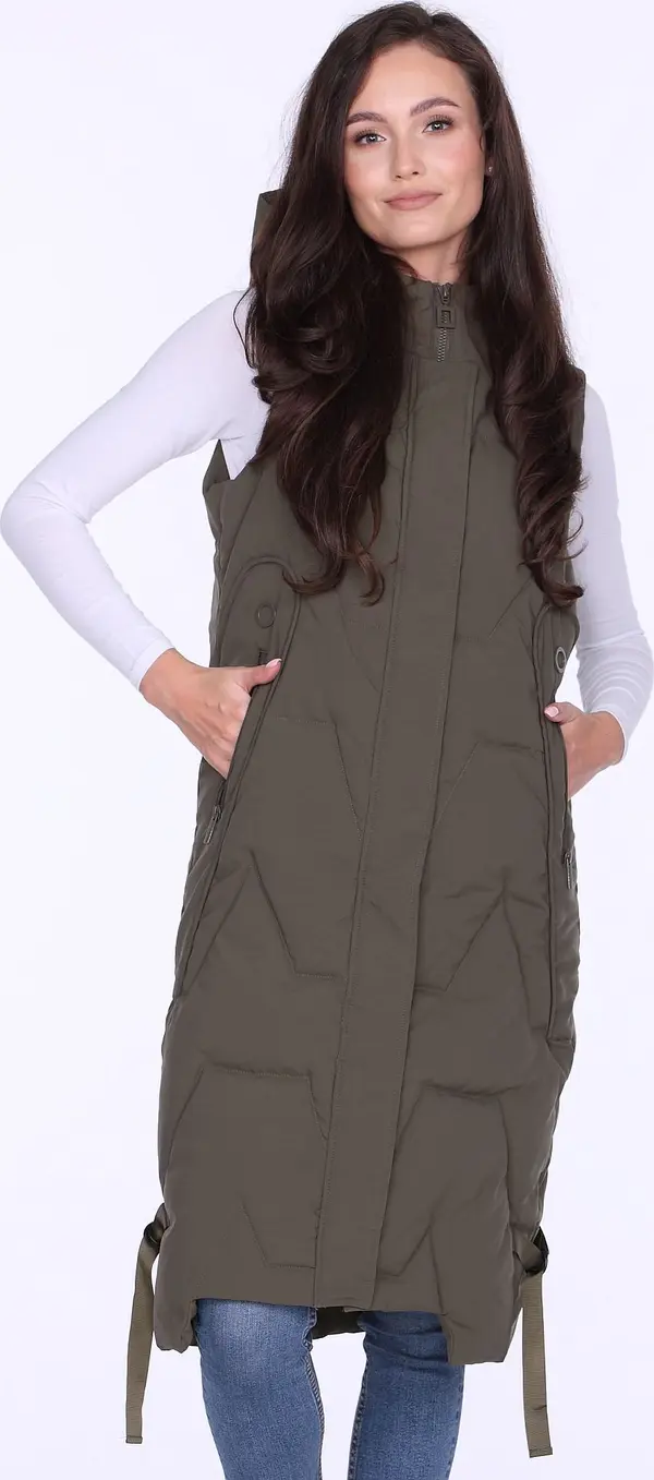 PERSO PERSO Woman's Long women's tank top with a hood