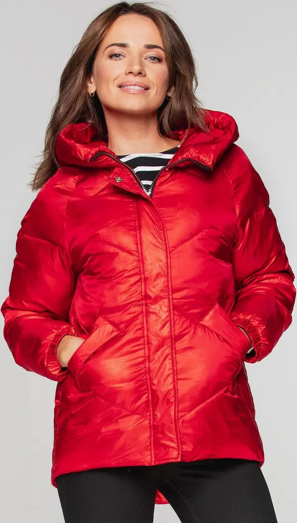 PERSO PERSO Woman's Short women's quilted jacket with heart
