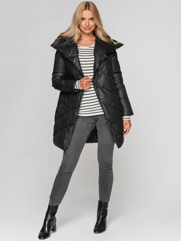 PERSO PERSO Woman's Women's winter quilted herringbone down coat