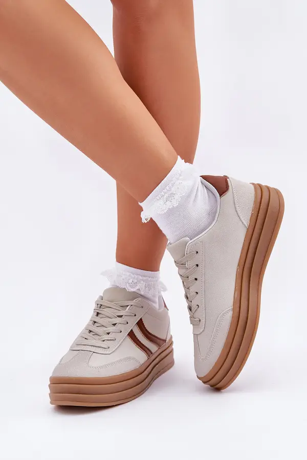 Boto PG2 Stylish platform sneakers gray Doriwa