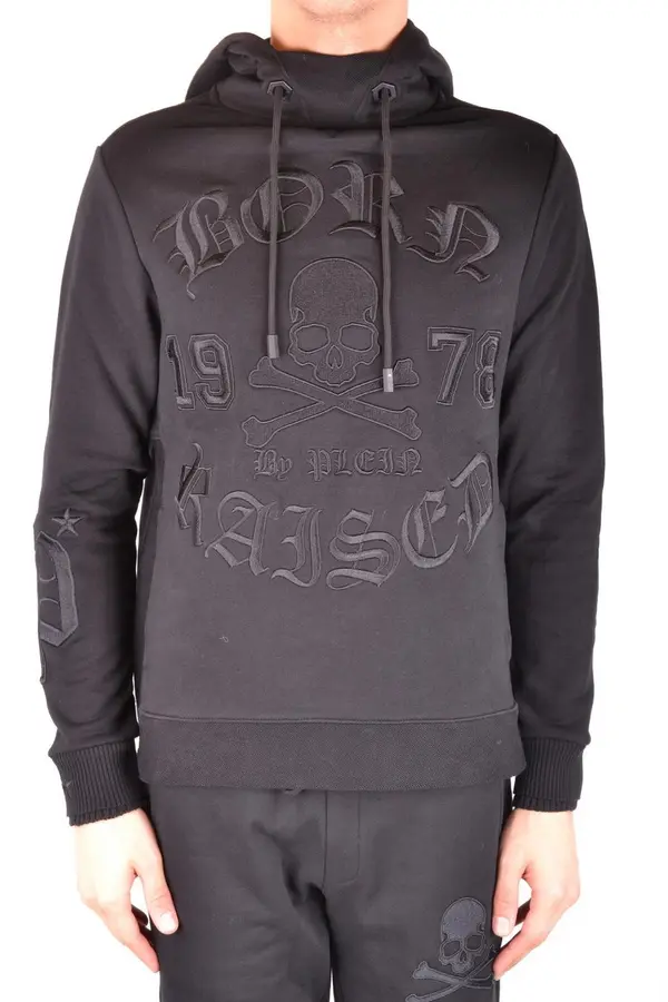 Philipp Plein Philipp Plein crna majica s kapuljačom