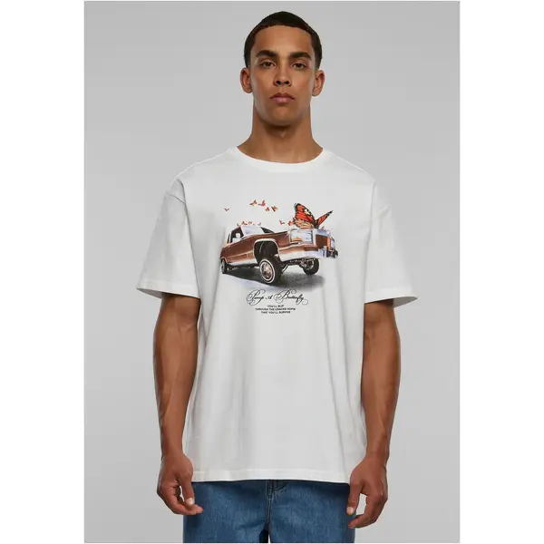 Mister Tee Pimp and Butterfly Oversize T-shirt white