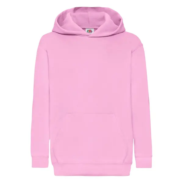 Fruit of the Loom Pink children's sweatshirt Classic kangaroo Fruit of the Loom