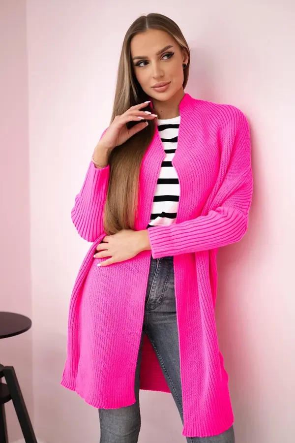 Kesi Pink Neon Sleeve Sweater with Blasting Sleeve
