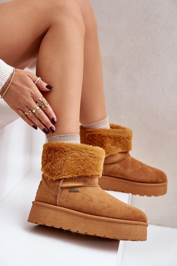Big Star Platform snow boots with fur Big Star OO274A106 Camel