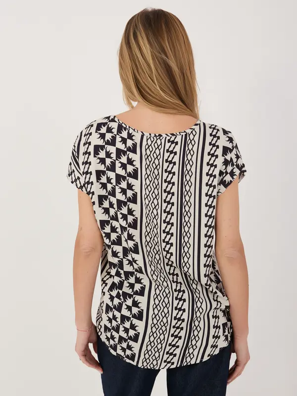 Sublevel Plava bluza s uzorkom SUBLEVEL