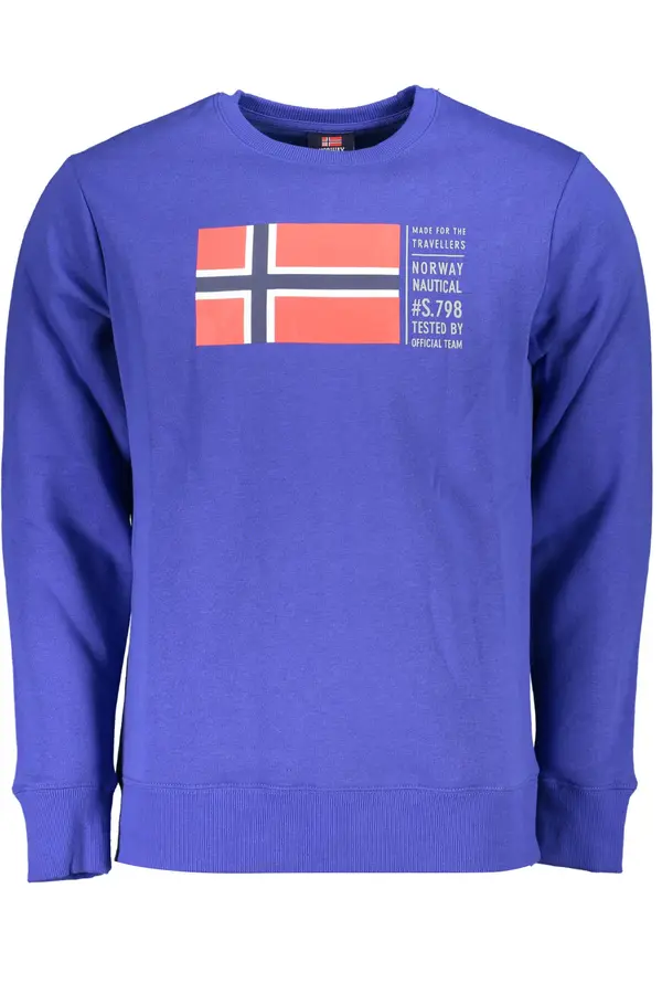 NORWAY 1963 Plava majica s kapuljačom i norveškom zastavom