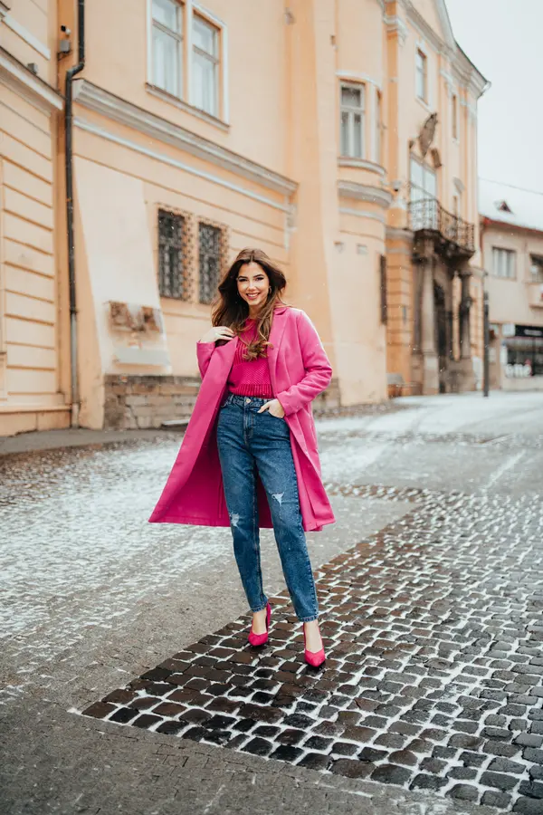 Pieces Plave dame Mama Fit traperice s poderanim efektom komada Kesia - Žene