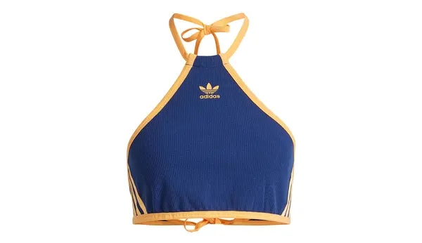 Adidas Plavi adidas top s rebrastim izrezom
