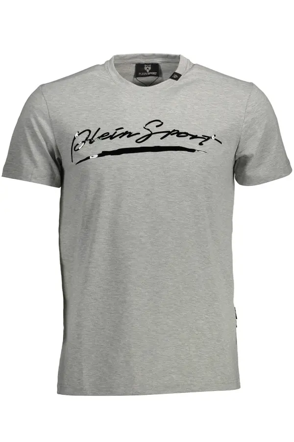 Plein Sport PLEIN SPORT MEN'S SHORT SLEEVE T-SHIRT GRAY