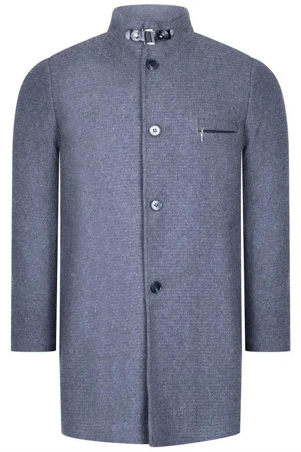 dewberry PLT8367 DEWBERRY MENS COAT-DARK FLAT GREY