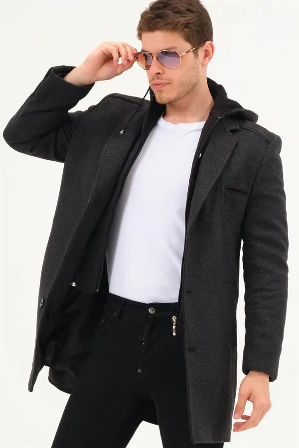 dewberry PLT8371 DEWBRRY MENS KAPUT-DIJAGONALNI ANTRACIT