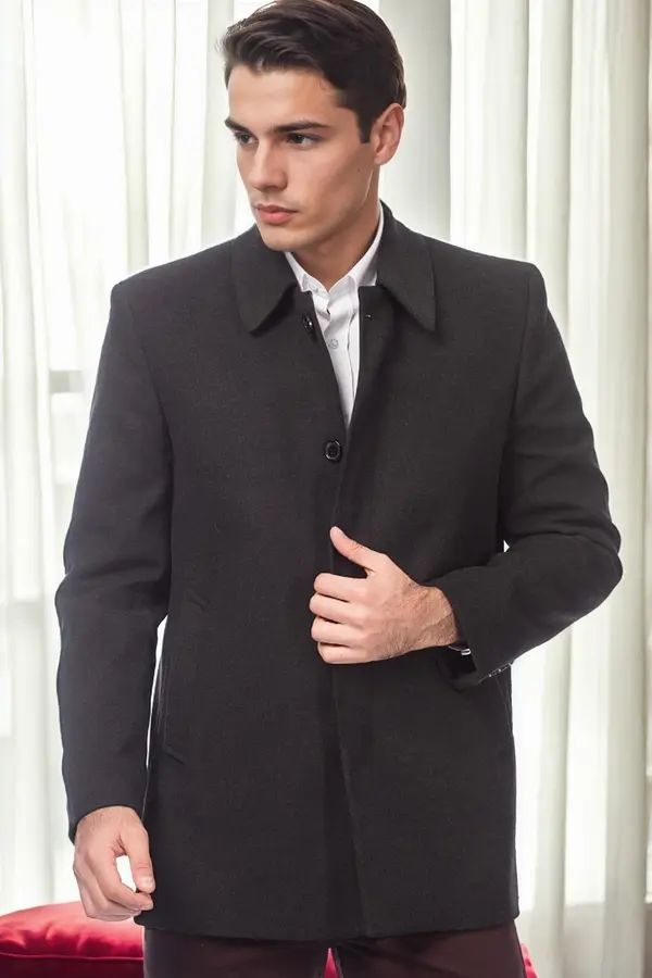 dewberry PLT9206 DEWBERRY MEN'S COAT-ANTHRACITE