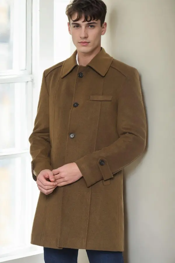 dewberry PLT9226 DEWBERRY BATTAL COAT-CAMEL