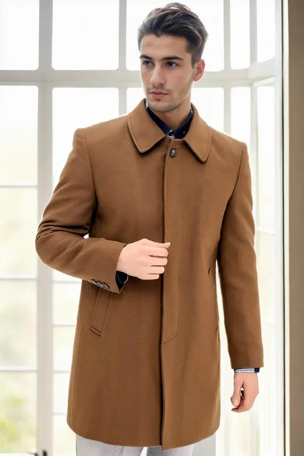 dewberry PLT9365 DEWBERRY MEN'S COAT-CAMEL