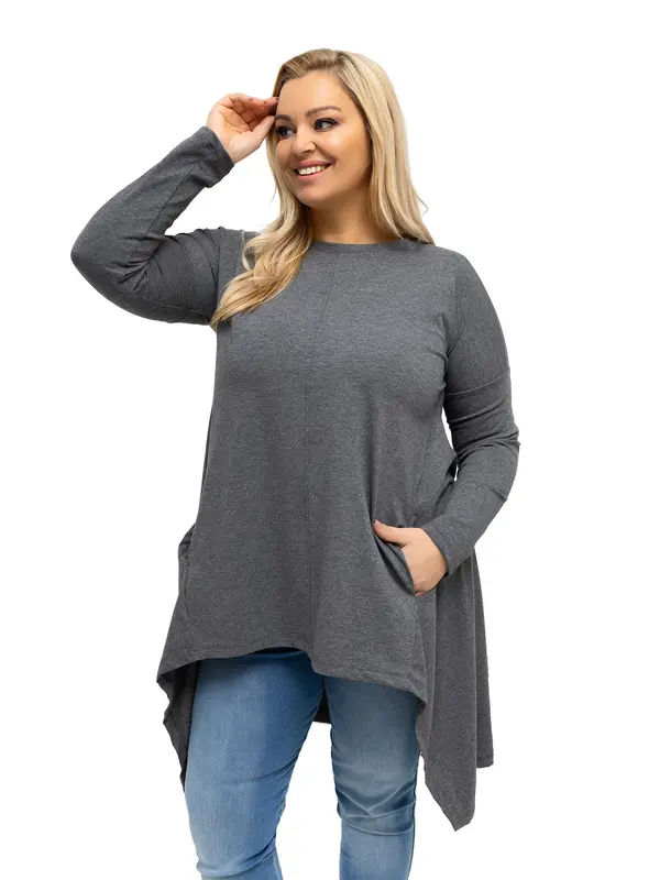 RELEVANCE Plus size asimetrična bluza