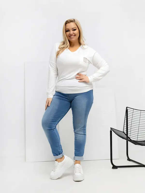RELEVANCE Plus size bluza s dugim rukavima