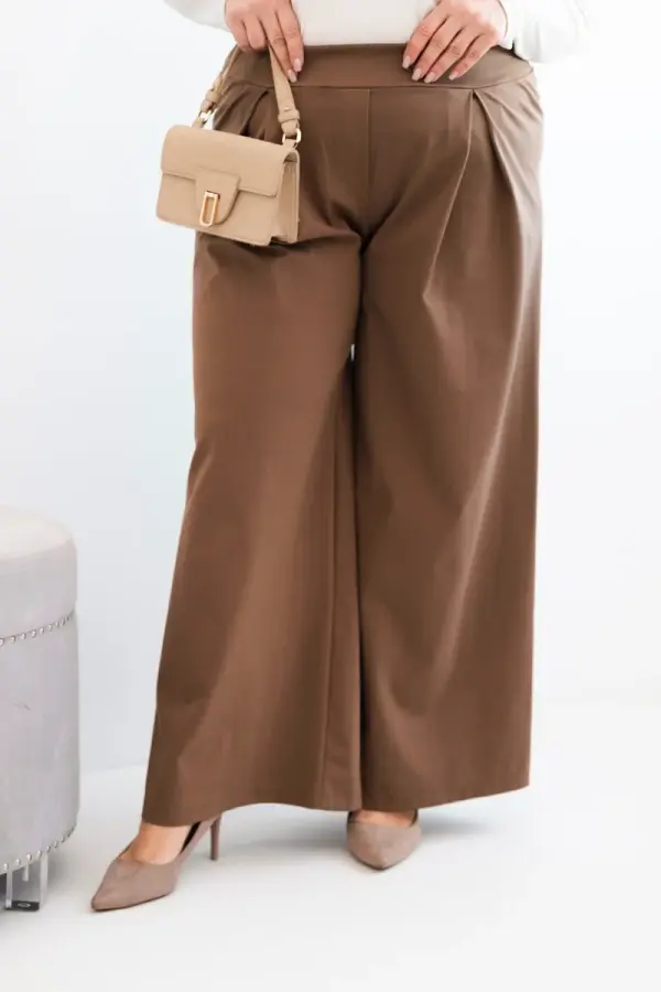 Kesi Włoski Plus size hlače širokih nogavica